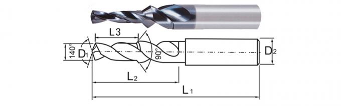 Hex Square Hole Drill Bit For Aluminum High Precision Small 1mm