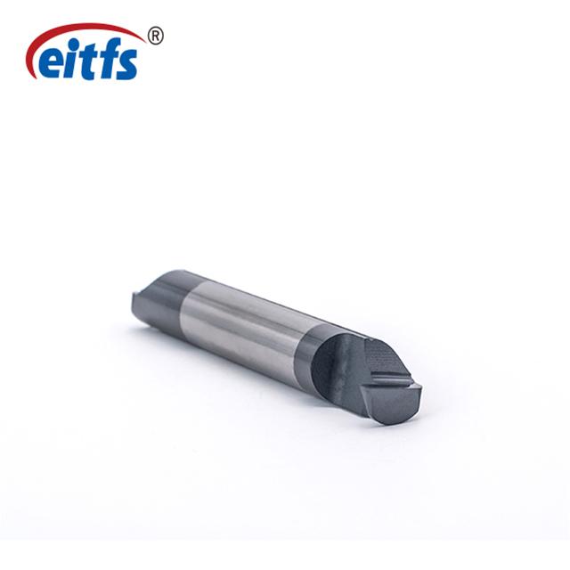 Two Head Carbide End Mill , Solid Carbide End Mill Bit Hot Isostatically Pressed Tungsten Carbide