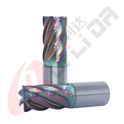 DLC Coating 6 Flute End Mill 25mm 1" for Aluminium CNC Milling Tools