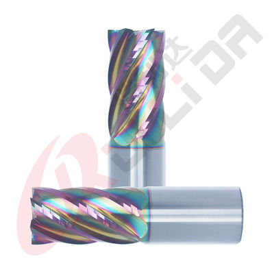 Aluminium 6 Flute End Mill DLC Coating 25mm 1" For CNC Milling Machine