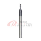 0.039" 1mm 2 Flute End Mill Steel Iron AlTiN Coating 35 Helix Angle HRC50