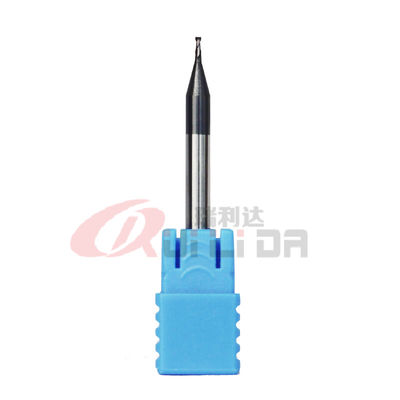 0.039" 1mm 2 Flute End Mill Steel Iron AlTiN Coating 35 Helix Angle HRC50