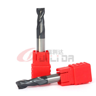 Hss 1/4" 6mm 2 Flute End Mill Flat Cnc Milling Bits AlTiN Coating HRC50