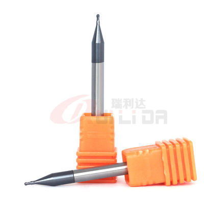3/8" 1/8" Uncoated Solid Carbide Ball End Mill For Stainless Steel 2 Flute