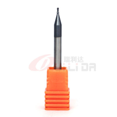 3/8" 1/8" Uncoated Solid Carbide Ball End Mill For Stainless Steel 2 Flute