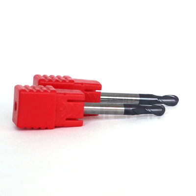 AlTiN Coating 4mm Solid Carbide Ball Nose End Mill 8mm 2 Flutes 3D Milling