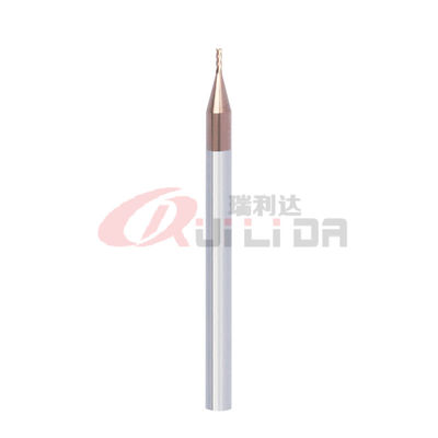1mm 1/25" 2mm 1/8" 4 Flute End Mill Aluminum Alloy Steel   TiSiN Coating