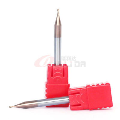 Cnc Ball Nose End Mill For Titanium 3/16" 1/8" 1/4" 1/2 2 Flute Carbide End Mill Hrc 55