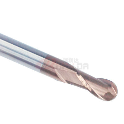 1mm 3mm 4mm ball nose end mill cutter for stainless steel double flute TiSiN Coating
