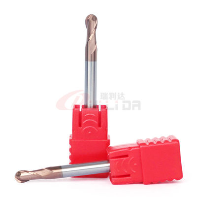 1mm 3mm 4mm ball nose end mill cutter for stainless steel double flute TiSiN Coating