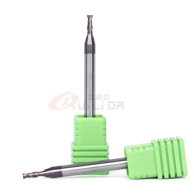 Variable Helix 1/16" 2mm 2 Flute End Mill For Steel 304 Stainless Steel Cutting