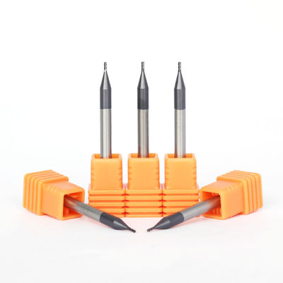 1mm  1/25" 1/8" 3/32" Solid Carbide End Mills For Cast Iron CNC Square Bottom