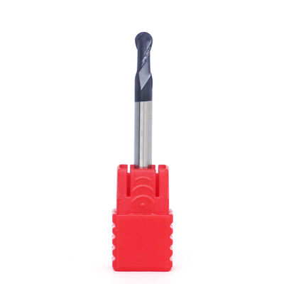 AlTiN Coating 4mm Solid Carbide Ball Nose End Mill 8mm 2 Flutes 3D Milling