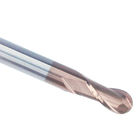 1mm 3mm 4mm ball nose end mill cutter for stainless steel double flute TiSiN Coating