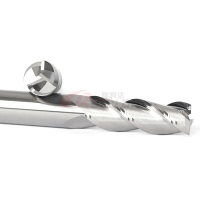 21mm Aluminum End Mill 45 Degree 3 Flutes Polished Solid Carbide