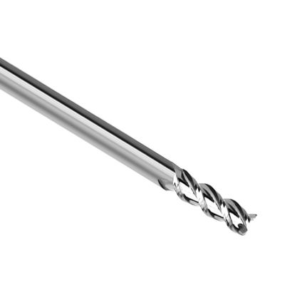 4mm 1/8" 1/16" Aluminum End Mill 45 Degree 3 Flutes Polished Solid Carbide