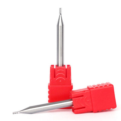 40 Degree Helix Solid Carbide Square End Mill Bits For Aluminum 1mm For Finishing