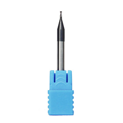 0.039" 1mm 2 Flute End Mill Steel Iron AlTiN Coating 35 Helix Angle HRC50