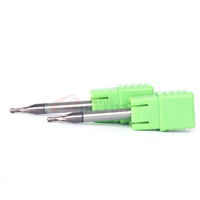 1/8" 1/32" 1/16" Ball Nose End Mill Bits For Stainless Steel 304 1/4" Shank HRC60