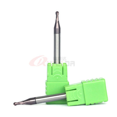 1/8" 1/32" 1/16" Ball Nose End Mill Bits For Stainless Steel 304 1/4" Shank HRC60