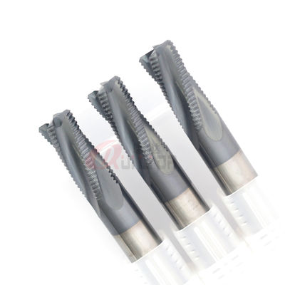 1/2" 12mm diamond roughing end mill For Stainless Steel Fine Pitch 4Fl HRC60