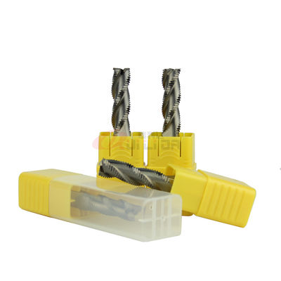 HRC50 3 Flute Tungsten Solid Carbide Roughing End Mills For Wood Router Bit