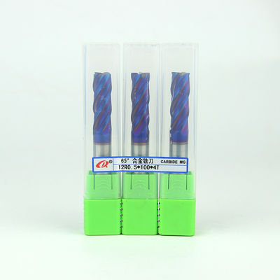 2mm 10mm 1/8" 5/16" Extra Long End Mill With Radius Hss HRC65 4 Flutes