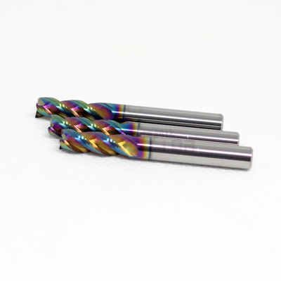 6mm 1/4" 3/8" Milling Aluminum End Mill For 7075 Aluminum 3 Flute DLC Coating