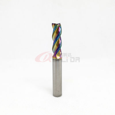 3Fl Carbide End Mills For Aluminum 8mm End Mill Cutting Angle 40 Degree