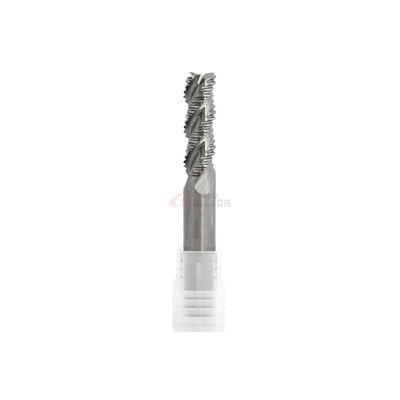 3/8" 5/16" 8mm Solid Carbide Roughing End Mill Coating For Aluminum 3 Flutes HRC50