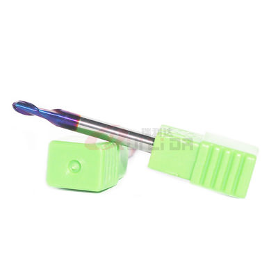 HRC65 Hardness Carbide Ball Nose End Mill 3mm 2 Flutes 30 Degree For Hard Steel