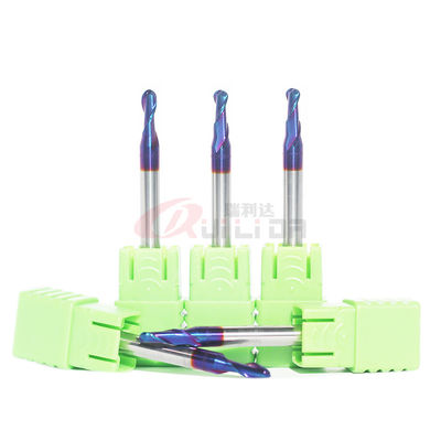 2 Flutes Ball Nose End Mill 2mm 30 Degree For High Hardness Mold Steel