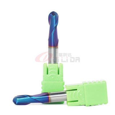 Hard Steel Carbide Ball Nose End Mill 2 Flutes 6mm Shank Diameter