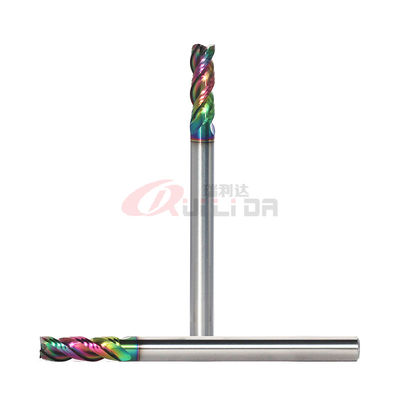 Solid Micrograin Carbide Aluminium End Mill 3 Flutes U Shaped 4mm 1/8 Inch