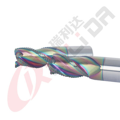 25mm 1" 3 Flutes Roughing End Mill For Aluminium Carbide CNC Rough Milling Cutters