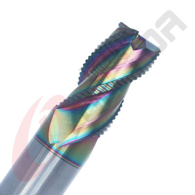 25mm 1" 3 Flutes Roughing End Mill For Aluminium Carbide CNC Rough Milling Cutters
