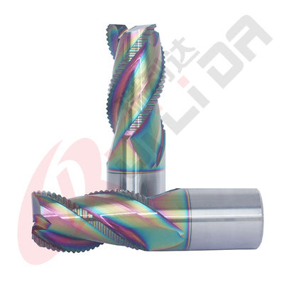 25mm 1" 3 Flutes Roughing End Mill For Aluminium Carbide CNC Rough Milling Cutters
