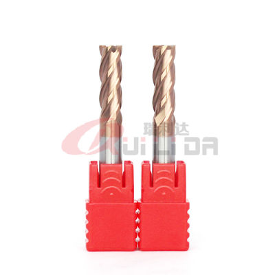 Solid Carbide 1/4 Inch End Mill Extra Long AlTiSiN Coating