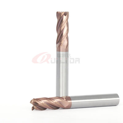 8mm 5/16 Radius End Mill 35 Degree Helix Copper Coating
