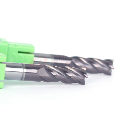 Unequal Pitch HRC60 CNC Milling Cutter 4 Flute End Mill For Stainless Steel