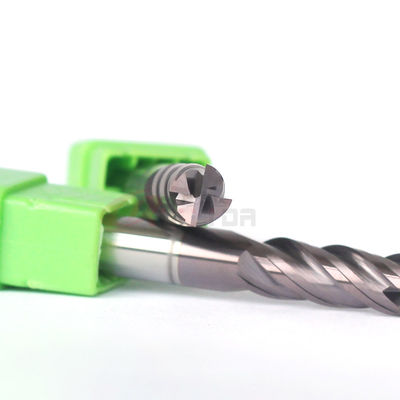 Unequal Pitch HRC60 CNC Milling Cutter 4 Flute End Mill For Stainless Steel