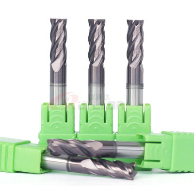 Unequal Pitch HRC60 CNC Milling Cutter 4 Flute End Mill For Stainless Steel