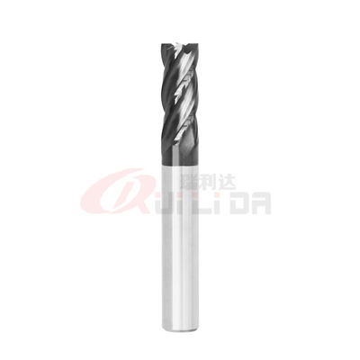 .25" .375" Carbide End Mill Cutter 8mm 35 Degree Cnc End Mill Cutter For Steel 4Fl