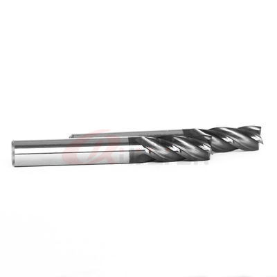 .25" .375" Carbide End Mill Cutter 8mm 35 Degree Cnc End Mill Cutter For Steel 4Fl