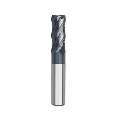 3/16" 1/4" 1/2" Corner Radius End Mill Cutter 4 Flute 12mm For Stainless Steel AlTiN Coating