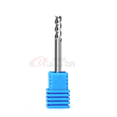 4mm 1/8" 1/16" Aluminum End Mill 45 Degree 3 Flutes Polished Solid Carbide