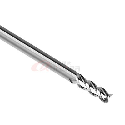 4mm 1/8" 1/16" Aluminum End Mill 45 Degree 3 Flutes Polished Solid Carbide