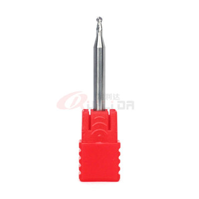 2mm Cnc Router End Mill Bits For Aluminum Ball Nose HRC50 2 Flute