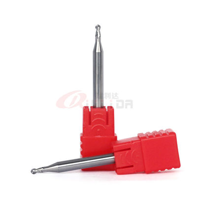 2mm Cnc Router End Mill Bits For Aluminum Ball Nose HRC50 2 Flute