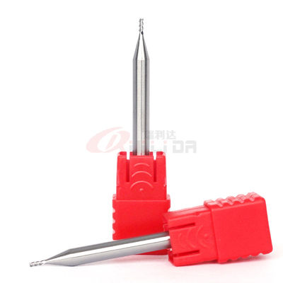 40 Degree Helix Solid Carbide Square End Mill Bits For Aluminum 1mm For Finishing